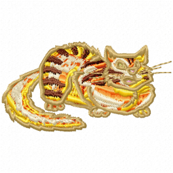 Cats Embroidery Design 1